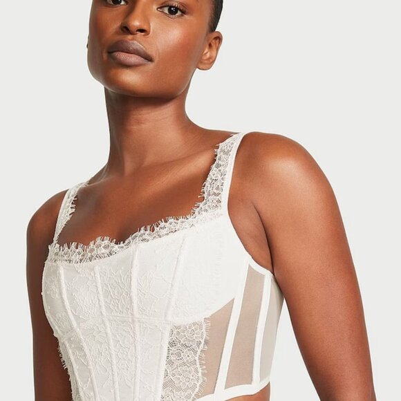 Victoria's Secret Tops - Victoria's Secret Dream Angels Lace Corset Top